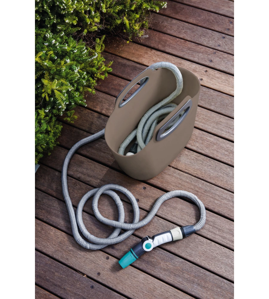 Kit tubo auto estensibile g.f. "aquapop" tortora 15 m